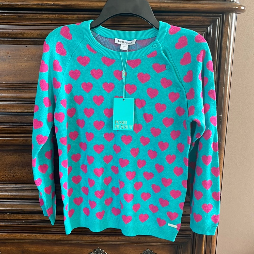 Posh Peanut Queen of Hearts Sweater
